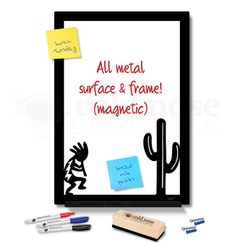 Kokopelli Scene Metal Whiteboard Set - large size