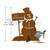 36in or 40in Tall Personalized Snowman Rust Metal Outdoor Lawn Decoration Sculpture with Reflective Letters and Solar Light