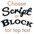 Choose Script or Block Lettering