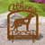 Custom Made Greater Swiss Mountain Dog Pet Memorial - 16in W Sturdy Upright Metal - Rust Patina with Script Lettering