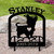 Custom Made Yorkshire Terrier Pet Memorial - 16in W Sturdy Upright Metal - Satin Black with Block Lettering