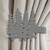 Lodge Decor Trees Design Curtain Tie Back Hooks - Unpainted Primer Left Side