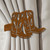 Western Decor Boots Design Curtain Tie Back Hooks - Rust Patina Right Side