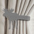 Lodge Decor Moose Design Curtain Tie Back Hooks - Unpainted Primer Left Side