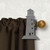 Coastal Decor Lighthouse Design Custom Size Curtain Rod Holders - Unpainted Primer Right Side