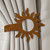 Celestial Decor Sun Design Curtain Tie Back Hooks - Rust Patina Right Side Celestial Decor Sun Design Curtain Tie Back Hooks - Rust Patina Right Side