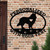 Custom Dog Theme Shetland Sheepdog Custom Text Oval Outdoor Wall Sign - satin black