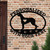Custom Dog Theme Irish Wolfhound Custom Text Oval Outdoor Wall Sign - satin black