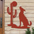 Southwest Decor Coyote and Cactus Metal Wall Art - XXL Size