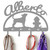 Chihuahua Personalized Leash Organizer Wall Hooks- Choose Color or Paint it Yourself - hydrant script primer