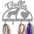 Greater Swiss Mountain Dog Personalized Leash Organizer Wall Hooks- Choose Color or Paint it Yourself - heart script primer