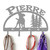 Mixed Breed Rescue Personalized Leash Organizer Wall Hooks- Choose Color or Paint it Yourself - trees block primer