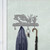 Fishing Theme Bass Fishing in Reeds Solid Metal Decorative Wall Hooks - 18in W with 4 Hooks Unpainted