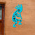 Southwest Decor 40in Blue Kokopelli Tales Gallery Collection Wall Art