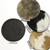 Assorted 4in Round Cowhide Asorbent Hair-On Leather Drink Coasters with Backing
