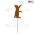 Cat Theme Reaching Cat 10in H Garden Planter Accent with 21in Stake