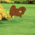 Pekingese Heart Silhouette 12in Wide Pirouette Yard or Garden Stake