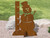 Snowman 36-inch Snowfall Gauge Rust Metal Yard Sculpture - Outdoor Lawn Art
