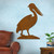 46in Pelican Rust Metal Outdoor Wall Art