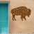 Big 42-inch Buffalo Tales Petroglyphs: Rust Metal Outdoor Wall Art - Western Decor