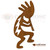 Big 46-inch Kokopelli: Rust Metal Outdoor Wall Art - Southwest Decor