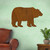 40in Bear Rust Metal Outdoor Wall Art