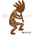 Big 46-inch Kokopelli Tales Petroglyphs: Rust Metal Outdoor Wall Art - Southwest Decor
