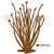Big 46-inch Ocotillo: Rust Metal Outdoor Wall Art - Southwest Decor