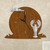 Lobster Ocean Moon Wall Clock in rust patina