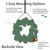 Howling Coyote Prickly Pear Metal Wreath Mounting Options