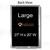 Trout Metal Chalkboard Set - backside view