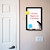 Woman Golfer Metal Whiteboard Set - large size scene
