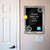 Gecko Scene Metal Chalkboard Set - XL size scene