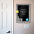 Beer Glasses Metal Chalkboard Set - XL size scene