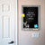 Cocktails Metal Chalkboard Set - XL size scene