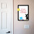 Reaching Cat Metal Whiteboard Set - large size scene