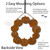 Autumn Leaves Pumpkin 22in Wreath mounting options