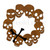 Skulls and Bones Halloween 22in Wreath - Rust Patina