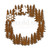 Snowflakes on Pine Trees 22in Wreath - Rust Patina