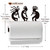 Kokopelli Trio Wall Mount Paper Towel Holder - Dimensions