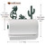 Kokopelli Scene Wall Mount Paper Towel Holder - Dimensions