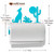 Coyote Scene Wall Mount Paper Towel Holder - Dimensions