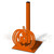 Jack-o-Lantern Halloween Paper Towel Holder - Rustic Orange