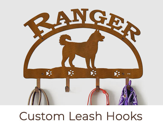 Personalized Dog Breed Leash Organizers