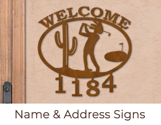 Personalized Name and Address Wall Signs