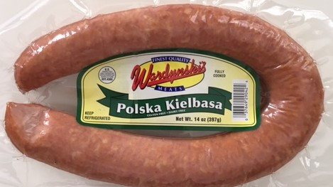 Wardynski Polish Sausage – Plain, vacuum-sealed package (Buffalo, NY)