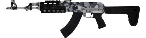 "Zastava ZPAPM70 AK-47 Rifle - White Camouflage Cerakote | 7.62x39 | 16.3"" Chrome Lined Barrel | Quad Rail | Zhukov-S Folding Stock" "Zastava ZPAPM70 AK-47 Rifle - White Camouflage Cerakote | 7.62x39 | 16.3"" Chrome Lined Barrel | Quad Rail | Zhukov-S Folding Stock"