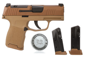 SIG SAUER P365 2A 9mm Semi-Auto Pistol - Coyote Tan Finish SIG SAUER P365 2A 9mm Semi-Auto Pistol - Coyote Tan Finish