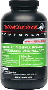 WINCHESTER POWDER STABALL 6.5 WINCHESTER POWDER STABALL 6.5
