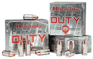 HORNADY CRITICAL DUTY 9MM HORNADY CRITICAL DUTY 9MM